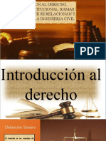 Derecho constitucional y ramas relacionadas con la ingeniería civil