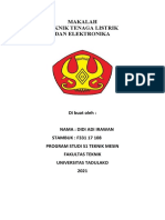 Makalah Teknik Tenaga Listrik Dan Elektronika Didi Adi Irawan F33117108