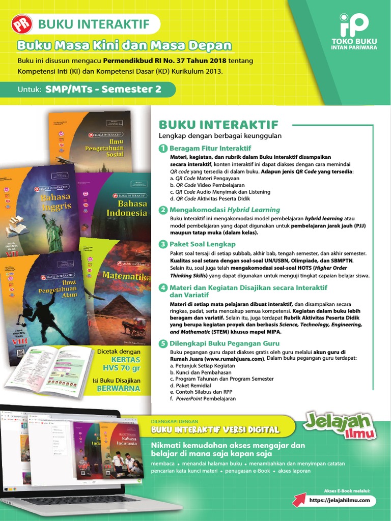 SMP Semester 2 - Leaflet Interaktif Buku Interaktif 2021 | PDF