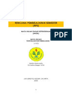 RPS Teori Belajar Pembelajaran 2020