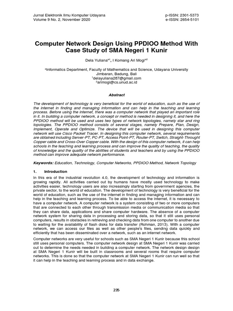 computer network design case study