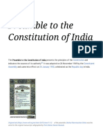 Preamble To The Constitution of India - Wikipedia
