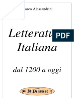 Letteratura Italiana Dal 1200 Ad Oggi Di Alessandrini