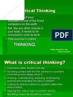 Critical Thinking.