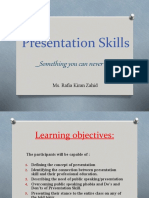 Presentation Skills: - Something You Can Never Avoid