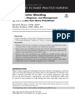 First-Trimester Bleeding: Advances in Family Practice Nursing