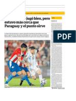 Analisis Paraguay v Argentina eliminatorias 08102021