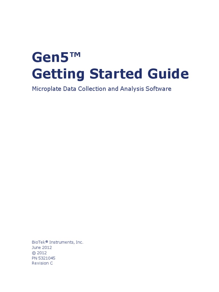 Gen5 - Getting - Started - Guide Sinergy Biotek | PDF | Computer File ...