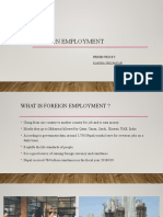 Foreign Employment: Presented by Karina Shilpakar