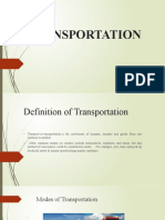 Transportation: Present by Nilima Maka