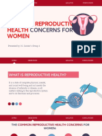 Common Concerns For: Reproductive Health Women