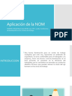 Aplicación de La NOM-025-ILUMINACION