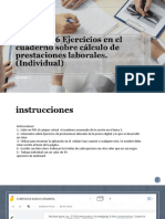 Actividad 6 Ejercicios en El Cuaderno Sobre Cálculo de Prestaciones Laborales