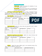 Production and Operations Template