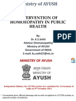 Intervention of Homoeopathy in Public Health