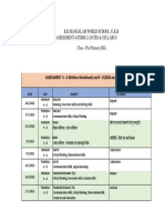 CLASS KG Jan- Feb ASSESSMENT DATESHEET & SYLLABUS