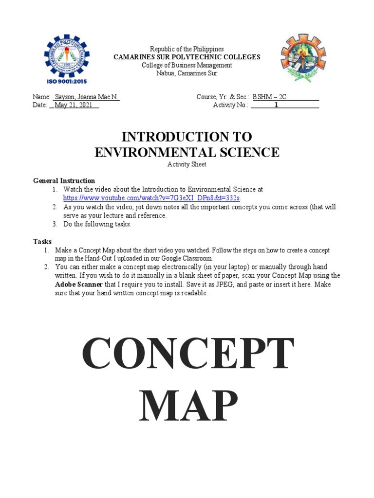 Intro to Environmental Science Activity | PDF | Natural Environment | Earth