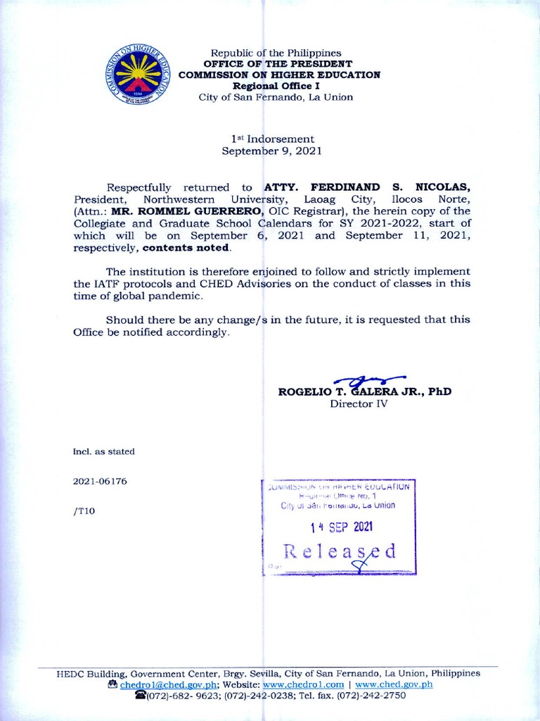 Nwu School Calendar Sy 2021 2022 Contents Noted 1 PDF