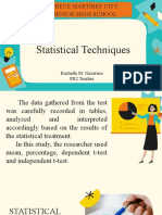 Statistical Techniques-FOR STUDENTS