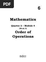 Mathematics: Order of Operations