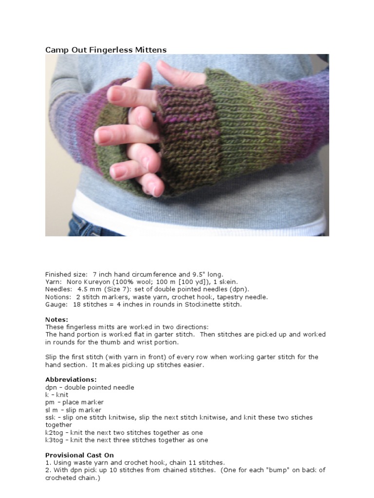 Camp Out Knitting Crochet