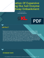 Stabilization of Expansive Soil Using Eko Soil Enzyme