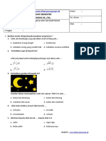 Soal & Jawaban PAS PAI Kelas 4