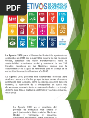 Agenda 30 Pdf Desarrollo Sostenible Sustentabilidad