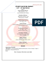 Days Diet Plan of Ms. Pranati (10 - 16 July 2019)