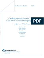 Cost Recovery and Financial Viability of The Power Sector in Developing Countries Insights From 15 Case Studies