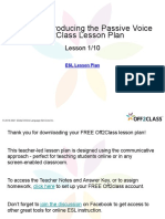 Teaching The Passive Voice - An Introductory Off2Class ESL Lesson Plan