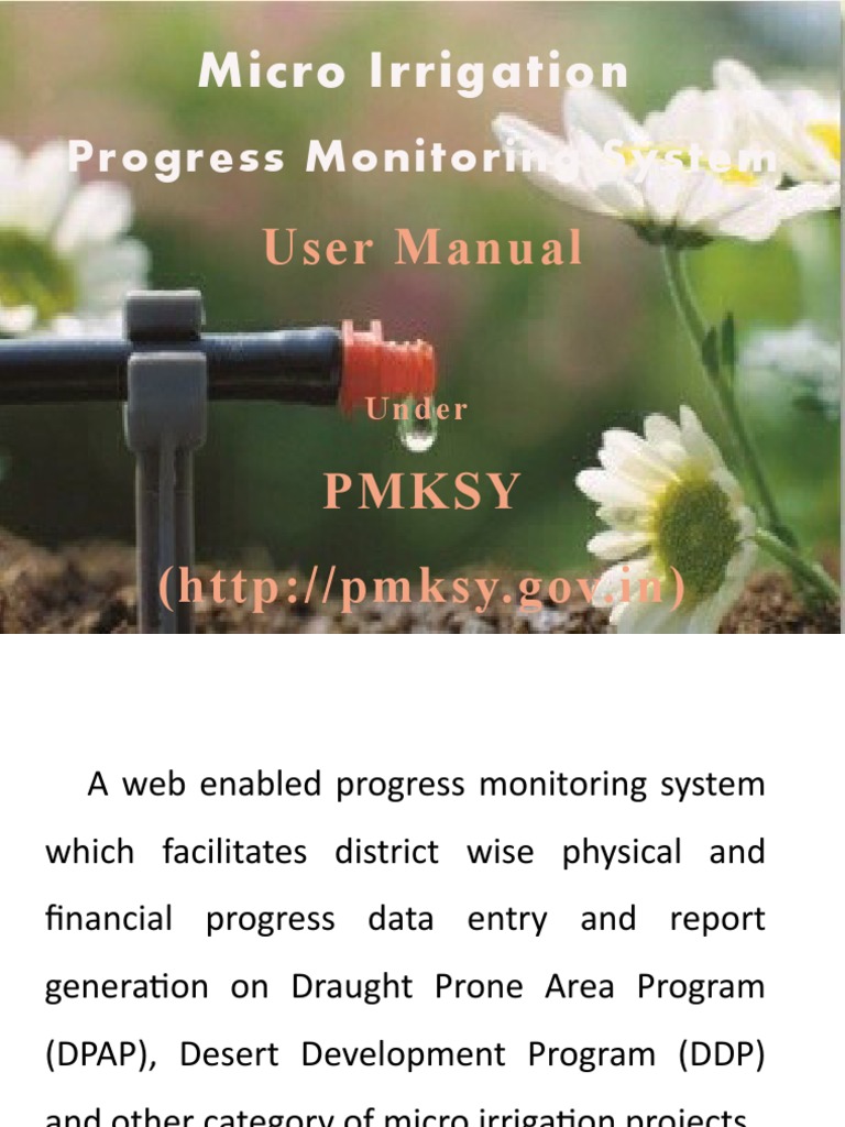 Micro Irrigation Nic PDF Microsoft Excel Software Engineering