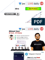 [L3] - (JEE 2.0) - Vector algebra - 4th Nov