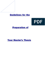 Guidelines For The