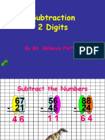 Subtraction 2 Digits: by Ms. Rebecca Fortner