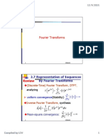 2.7 Representation of Sequences by Fourier Transforms