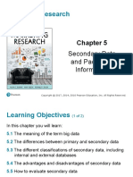 Marketing Research: Secondary Data and Packaged Information