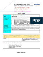 Registro de Observación Diciembre