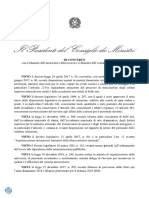 Decreto del Presidente del Consiglio dei Ministri del 9 settembre 2021- Statizzazione e razionalizzazione delle istituzioni dell’alta formazione artistica, musicale e coreutica