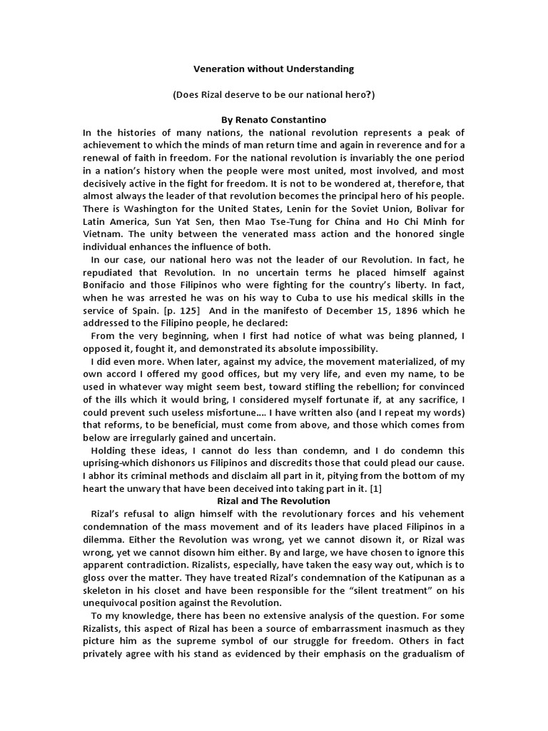 Veneration Without Understanding | PDF | Philippines