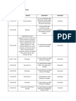 9th Morula Medical Forum Agenda