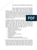 Refleksi Materi Promkes Dan Peberdayaan Masyarakat Dalam Pencegahan Covid 19