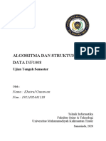 Algoritma Dan Struktur Data DATA INF1008: Ujian Tengah Semester