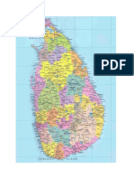 Road Map of Sri Lanka