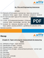 2 Sem Recap: Chapter 7: Limits, Fits and Engineering Tolerances