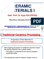 Ceramic Materials Processing Overview