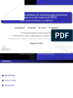 Using Open-Source Software For Extracting Geomechanical Parameters of A Rock Mass From 3DPC