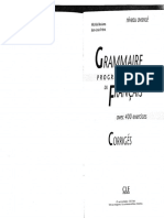 CLE International - Grammaire Progressive Du Francais Avec 400 Exercices - Niveau Avance - Corriges