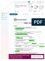 Master Your Semester With Scribd & The New York Times: Taxation - Donors-Tax - Quizzer - 2018
