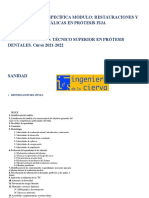2º Prdrestauraciones y Estructuras Metálicas en Prótesis Fija 2021-2022